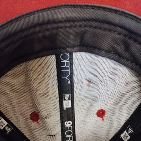 Miami Heat Hardwood Classics New Era 9Forty Cap Hat Heathered Gray Red Snapback - Picture 7 of 7